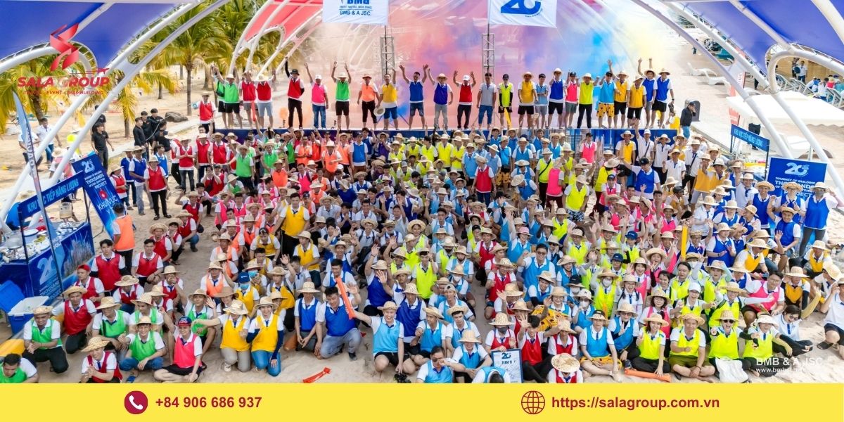 Các lưu ý quan trọng khi tổ chức Team Building cho đoàn nhiều người