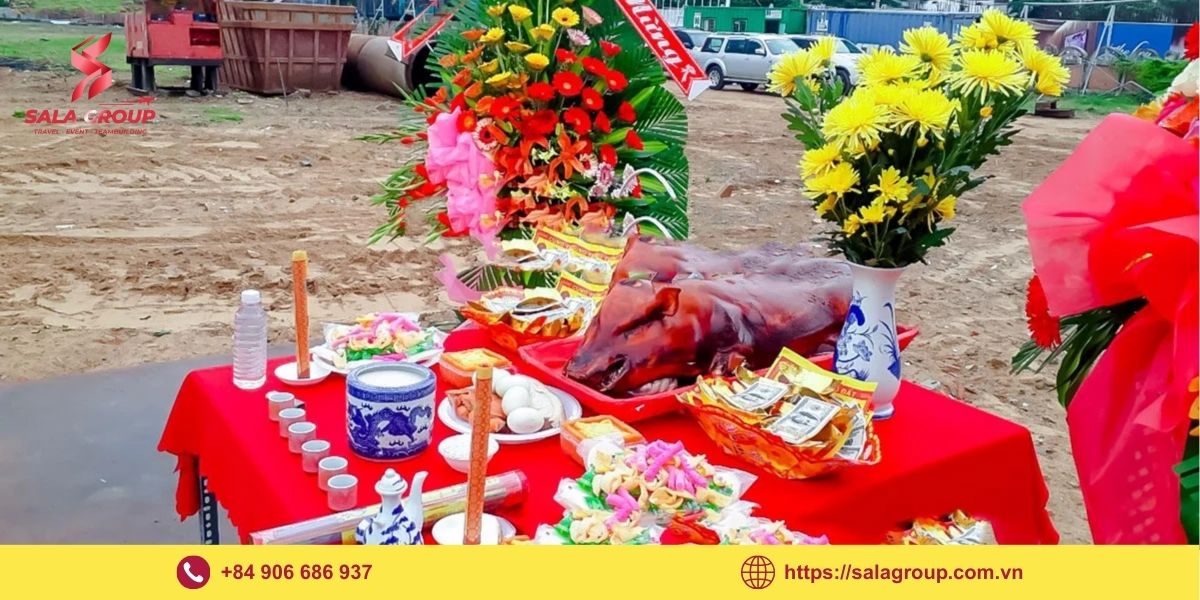 Vật phẩm cơ bản không thể thiếu trong lễ động thổ